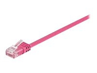 MicroConnect - Netværkskabel - RJ-45 (han) til RJ-45 (han) - 20 m - 6 mm - UTP - CAT 6 - halogenfri, strenget - pink