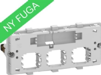 LAURITZ KNUDSEN Dataudtag FUGA 2 modul indsats, for 3 stk. Actassi konnektor, leveres uden konnektor og afdækning