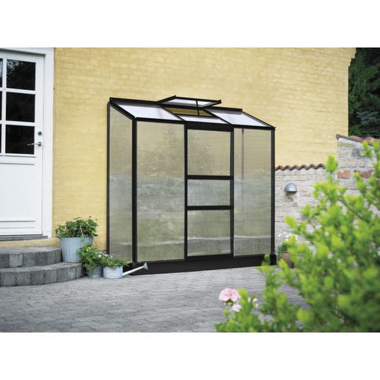 Halls Drivhus Altan 3 sort m/ 4 mm poly - F09949