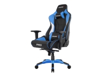 AKRACING Pro - Stol - armstøtter - T-formet - drejeled - metal, high-density skum, PU syntetisk læder - blå