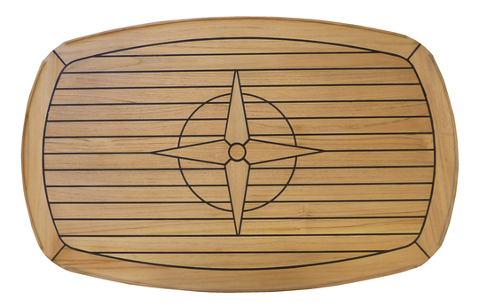 Bordplade Teakbord Rune Hjørner 62 x 96 cm