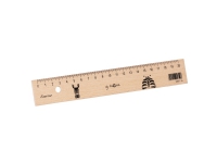 Pagna Save me Zebra, Bordlineal, Træ, Sort, Træ, cm, mm, 20 cm