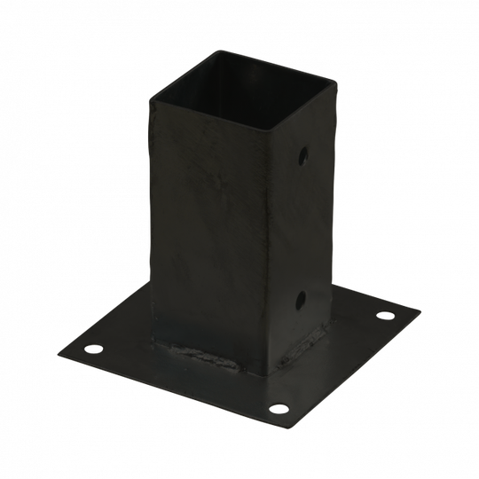 Plus Cubic Stolpefod - 7×7 cm stolper - til fundament - Sort - 17002-15
