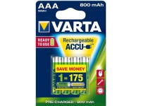 Varta Longlife Accu AAA 800 mAh, Nikkel-Metalhydrid (NiMH), Blå, Grøn, AAA