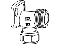 TA 12 - 3/4 FPL DÆKVINKEL NIPPEL