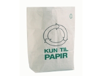 Papirsække 'Kun til papir', 110 L, 95 x 70 x 25 cm, pakke a 50 stk.