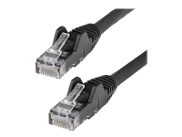 StarTech.com 2m LSZH CAT6 Ethernet Cable, 10 Gigabit Snagless RJ45 100W PoE Network Patch Cord with Strain Relief, CAT 6 10GbE UTP, Black, Individual