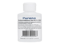 Pureno håndsprit 120ml - Gel 85% alkohol med glycerin m/pumpe
