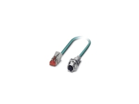 Netværk Tilslutningskabel Phoenix Contact CAT 5, CAT 5e SF/UTP M12 / RJ45 Flammehæmmende, med låsebeskyttelse 2 m Grøn