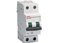 AEG Automatsikringer C 13A, 2 polet C-karakteristik 10kA kortslutningsbrydeevne 230/400V AC, 36 mm bred