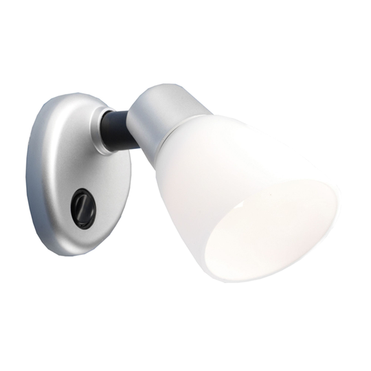 Opal ii led lampe, mat sølv