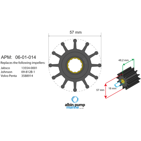 Premium impeller kit pn 06-01-014