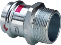 VIEGA Prestabo overgang 2x54mm af ulegeret stål muffe / nippel, SC-contur