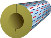 ROCKWOOL Universal rørskål med alutape 15x30 mm.