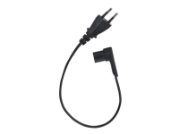 Flexson - Strømkabel - Europlug (han) lige til IEC 60320 C7 vinklet - 35 cm - sort - Europa