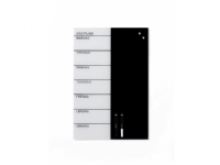 Glastavle Naga Ugeplanner magnetisk ugetavle 400x600 mm