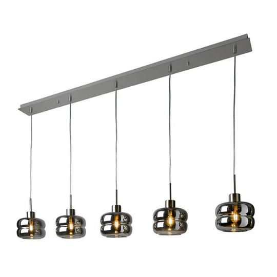 Villeroy & Boch Loftlampe Havanna - Metal Satin/Røgfarvet Glas VB-96715