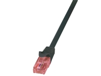 LogiLink PrimeLine - Patchkabel - RJ-45 (han) til RJ-45 (han) - 2 m - UTP - CAT 6 - halogenfri - sort
