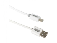 ICIDU 606782, 1 m, USB A, Micro-USB B, USB 2.0, Hvid
