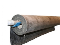 Gummiplade med lærred 2mm - Bredde 1.40 m x 1,0 m længde = 4,70 kg - (5 kg)