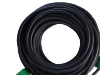 E-line Kabelsæt DK 2x1,5 - H07RN-F, DK stikprop/forlængerled u/j, neopren, 230V/16A,15m