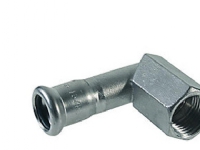 VSH bøjning 90° muffe/muffe 28 mm X 1 syrefast