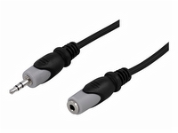 DELTACO - Forlængerkabel til audio - stereo mini-jackstik han til stereo mini-jackstik hun - 10 m