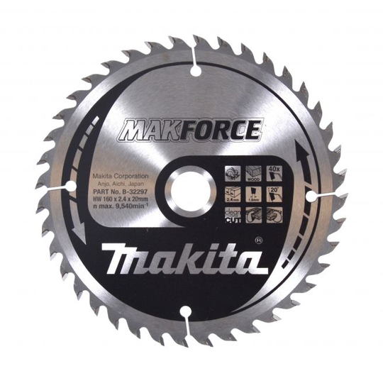 Makita Hm Klinge 160x20x40z Makforce - B-32297