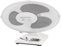 Bordventilator A180 Ø30 cm, hvid, oscillerende med 3 hastigheder til bord el. væg, 35W, 220-230V 50/60 Hz.