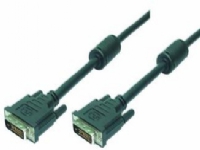 LogiLink 5m DVI-D, 5 m, DVI-D, DVI-D, Sort, Hanstik/Hanstik