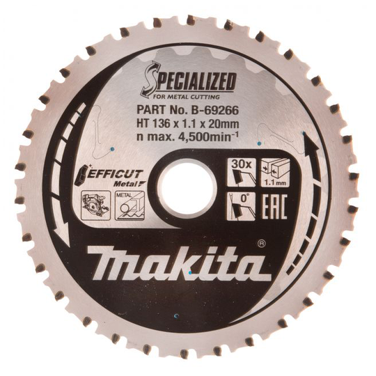 Makita Klinge Tct 136x20mm X 30t - B-69266