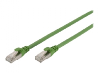 DIGITUS Professional PUR - Patchkabel - RJ-45 (han) til RJ-45 (han) - 1 m - SFTP - CAT 6a - booted, halogenfri, formet, knastfri, strenget - grøn