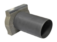 Endegavl m/110mm udløb H=150mm - med galv. karm. Ulma MultiV+100