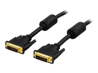 DELTACO - DVI-kabel - DVI-D (han) til DVI-D (han) - 5 m