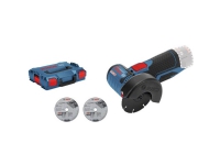 Bosch AKKUVINKELSLIBER GWS 12V-76 SOLO L-BOXX - Uden batteri og oplader