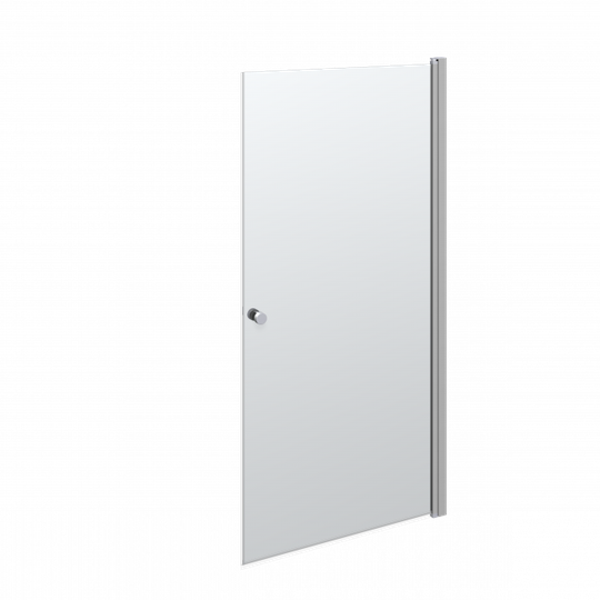 Scanbad MATCH Svingdør H:200x97-99 cm satin/klar Satin