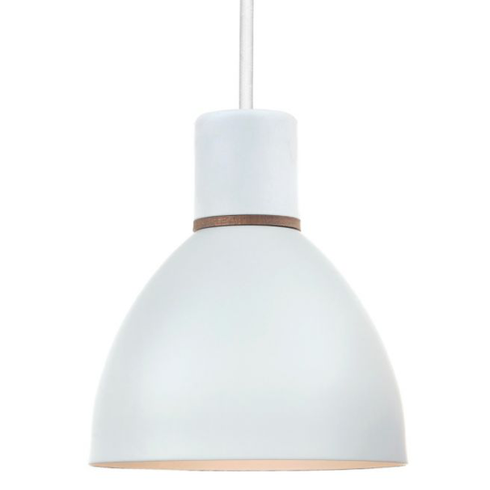 Halo Design ANGORA Pendel Ø13,5 hvid / træ-deko - 736614