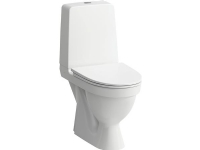 Laufen Kompas limmonteret toilet med skjult S-lås og åben skyllekant samt Clean Coat belægning