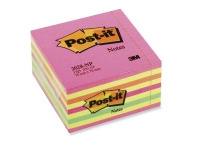 Post-it Kubusblok 76x76mm neonfarver 2028NP m/450 blade