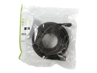 Nedis - HDMI-kabel med Ethernet - HDMI han til HDMI han - 15 m - afskærmet - sort - rund
