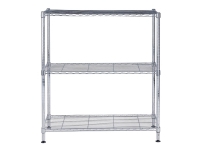 Reol Alba chrome stål med 3 hylder large