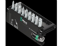 Wera 05056375001, 9 stk, Phillips, Stjerneskruetrækker, PH 1,PH 2,PH 3, PZ 1,PZ 2,PZ 3, 2,5 cm
