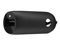 Belkin BOOST CHARGE - Bilstrømsadapter - 18 Watt - QC 3.0 (USB) - sort