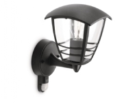 Philips myGarden Væglampe, Udendørs vægbelysning, Sort, Aluminium, IP44, Have, Terrasse, I
