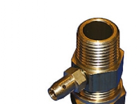 Gasprøvestuds 18mm x 1/2'' Mes -