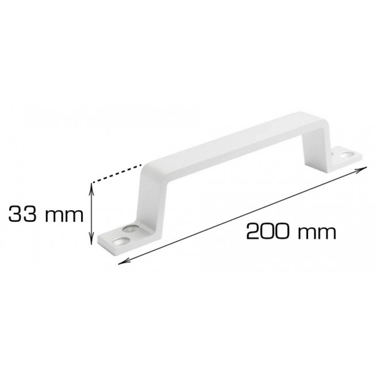Home-it kuffertgreb 200 x 33 mm aluminium