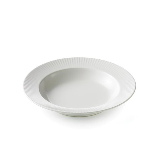 Aida Groovy suppe tallerken hvid stentøj 23 cm 1 stk -88323