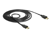 Delock - DisplayPort kabel - DisplayPort (han) til DisplayPort (han) - DisplayPort 1.2a - 1.5 m - 4K support - sort