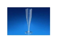 Champagneglas 10 cl H20 cm på fast fod PS i displayæske,10 stk/pk