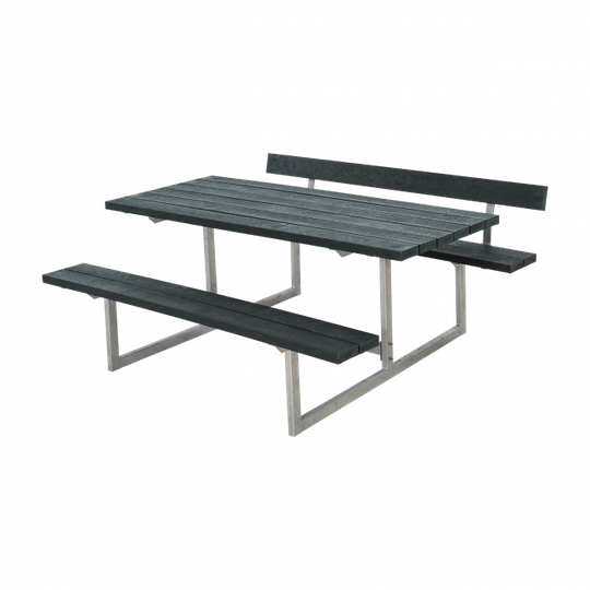 Plus Basic Bord/Bænkesæt m/1 ryglæn - 177 cm - ReTex - Grå - 185811-38